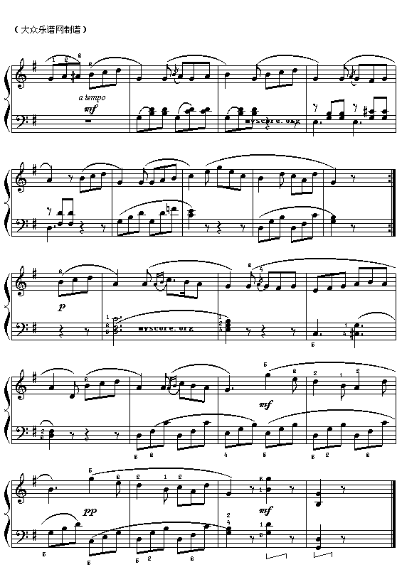 贝多芬：G大调小奏鸣曲之二 2