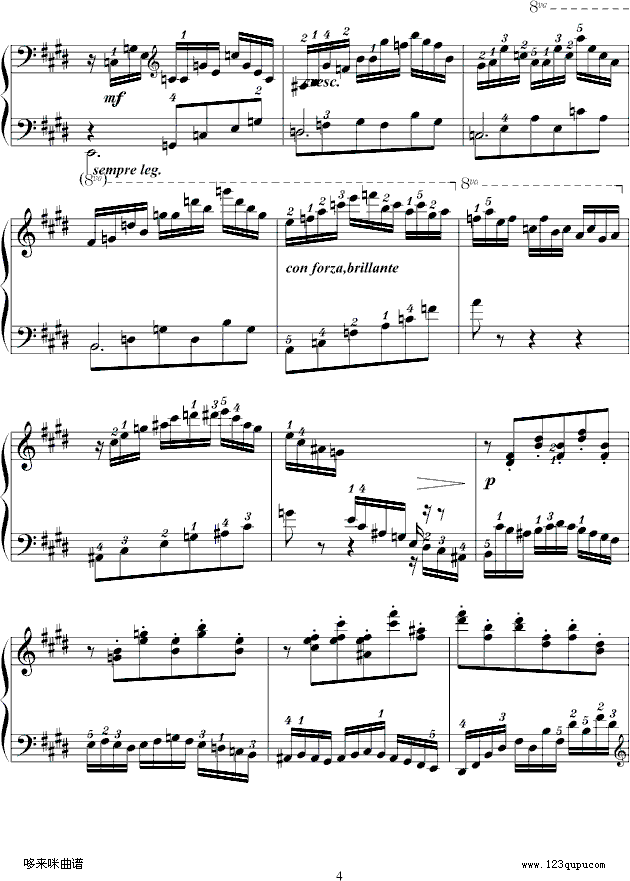 练习曲Op.72No.1-莫什科夫斯基 4