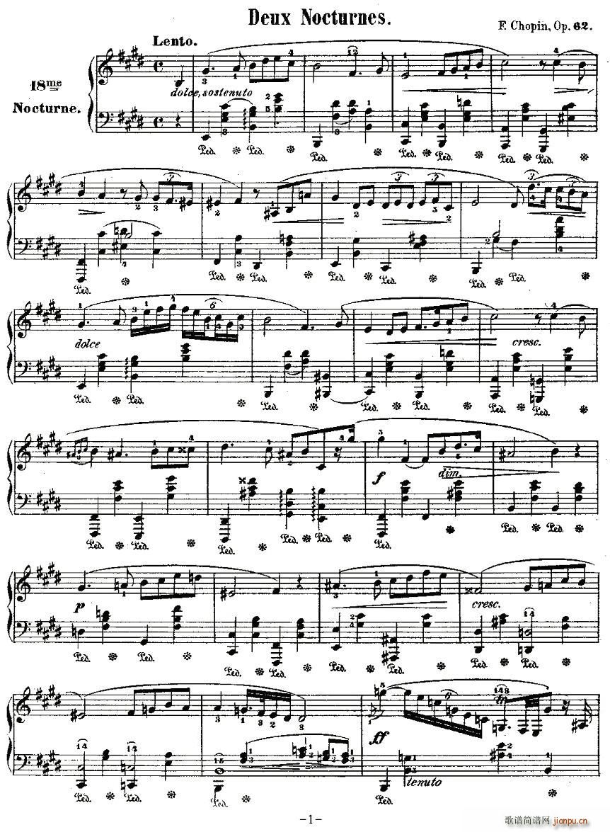 E大调夜曲Op.62－2(十字及以上)1