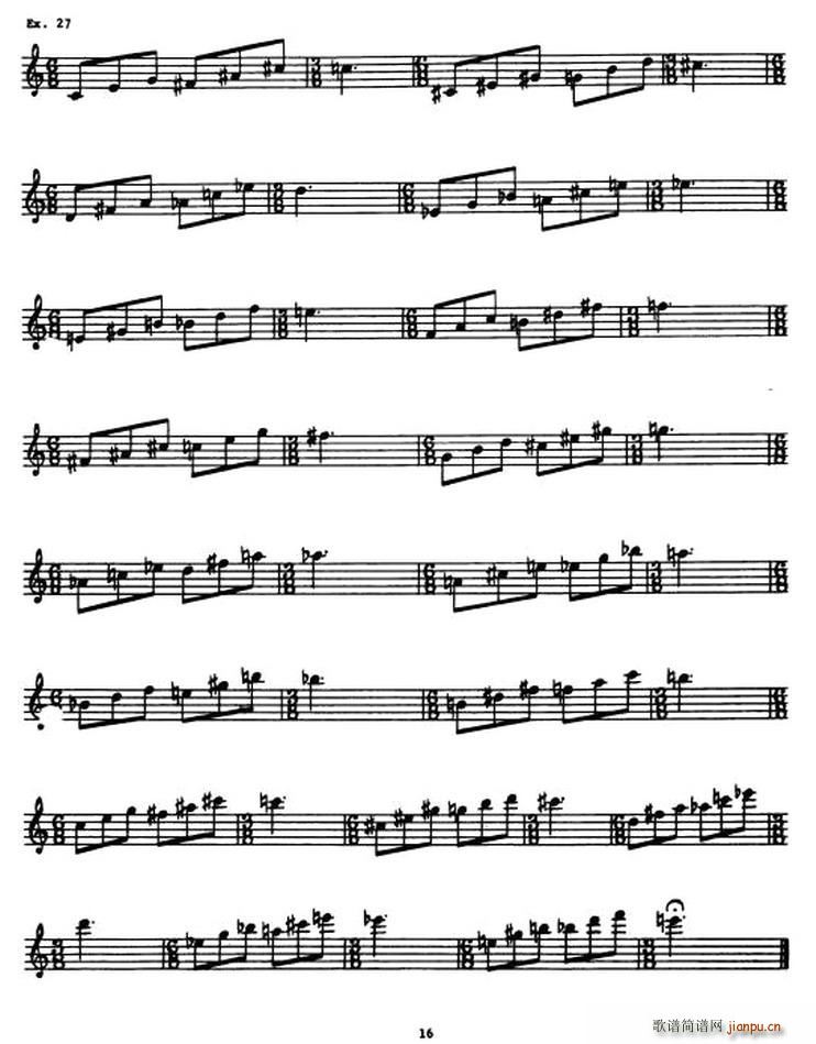 爵士乐练习曲(六字歌谱)5