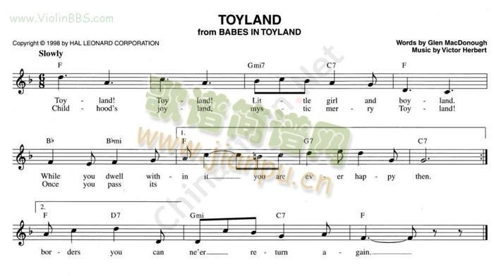 TOYLAND(小提琴谱)1