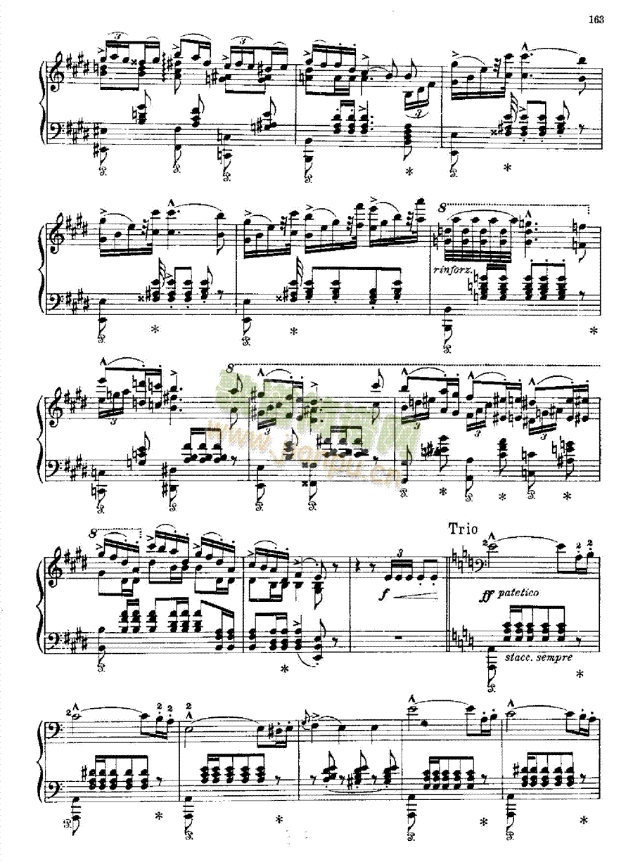波洛涅兹第二首键盘类钢琴(钢琴谱)5