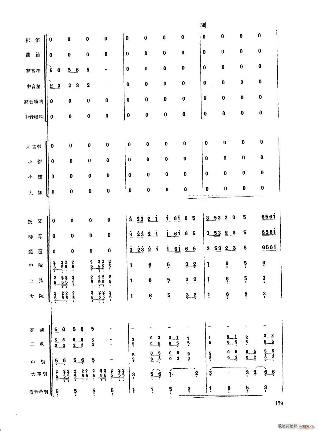 中国民族器乐合奏曲集 151 200(总谱)32