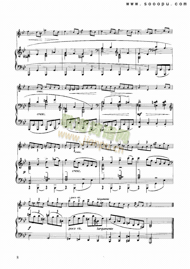 加沃特舞曲弦乐类小提琴(其他乐谱)8