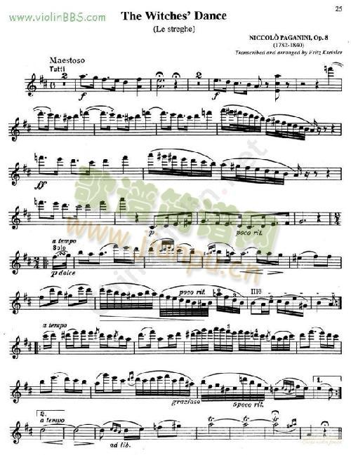 克莱斯勒-帕克尼尼(Le(小提琴谱)1