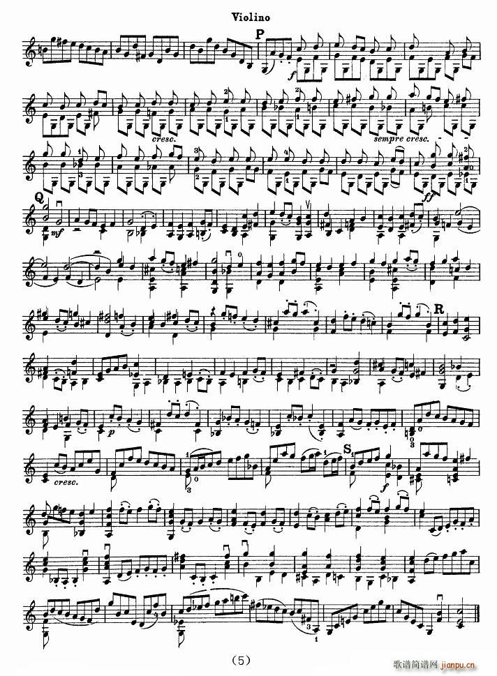 巴赫小提琴协奏曲(小提琴谱)5