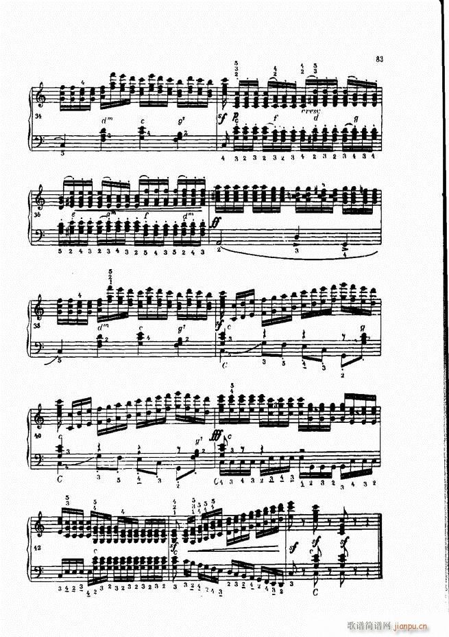 车尔尼手风琴练习曲集 Ⅳ(手风琴谱)63