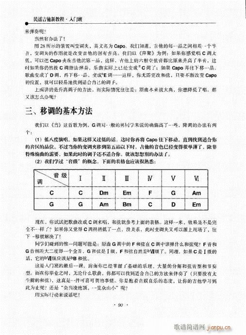 民谣吉他新教程81-100(吉他谱)10