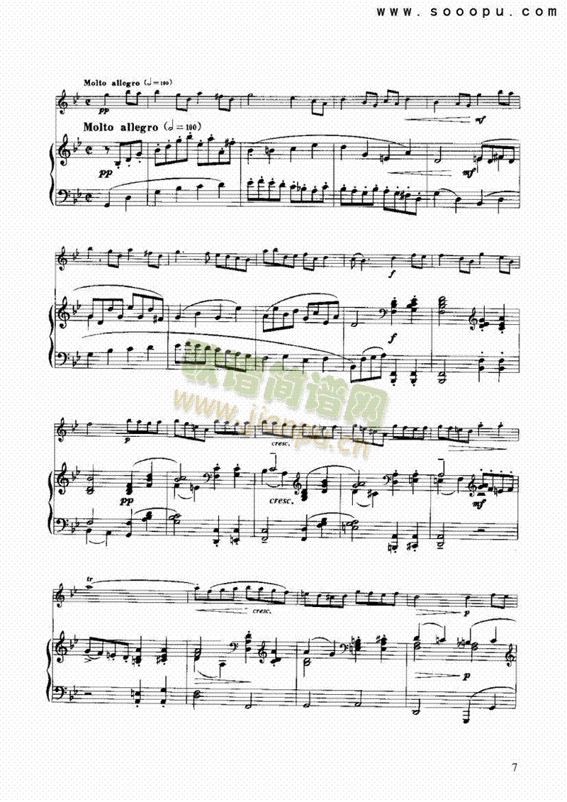 加沃特舞曲弦乐类小提琴(其他乐谱)7