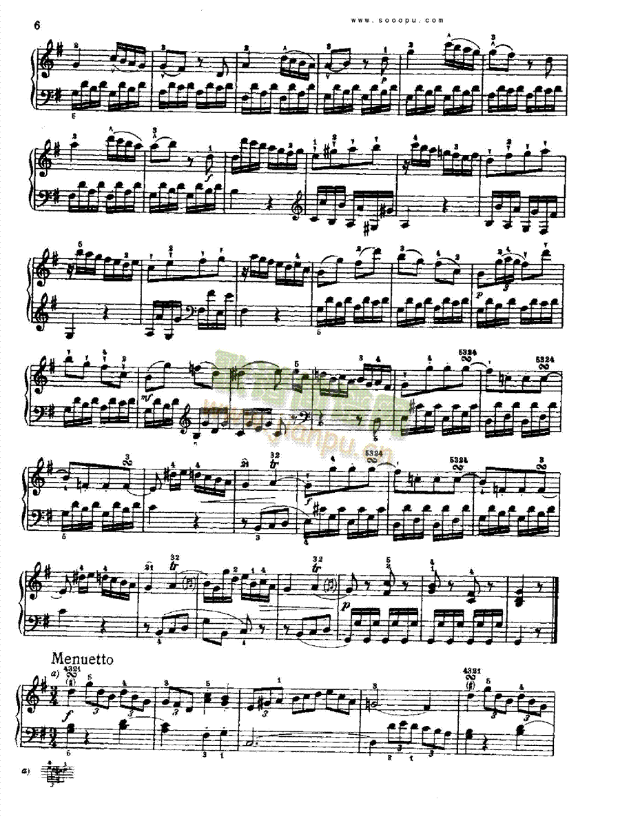 奏鸣曲一1776年出版键盘类钢琴 4