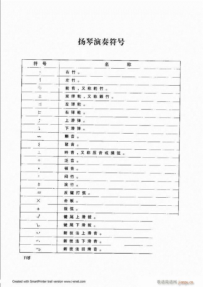 扬琴入门 目录前言 61 118(古筝扬琴谱)58