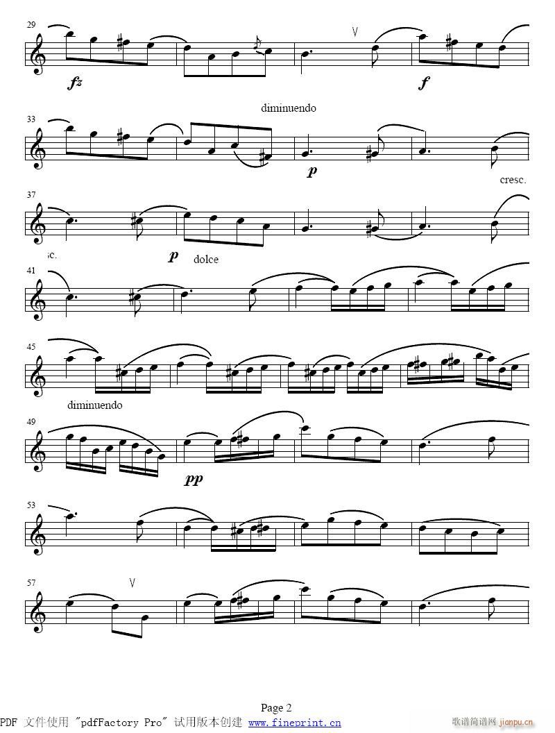 单簧管-春之歌 2