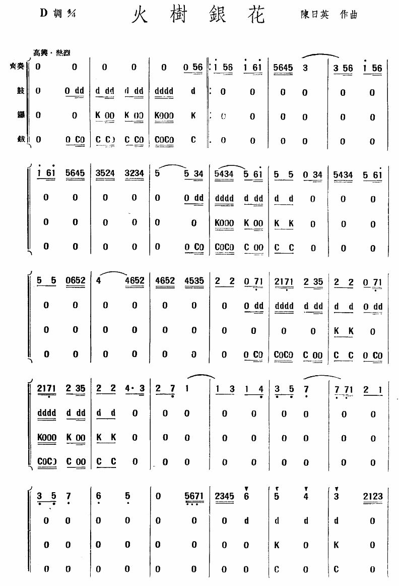 火樹銀花(總譜)1