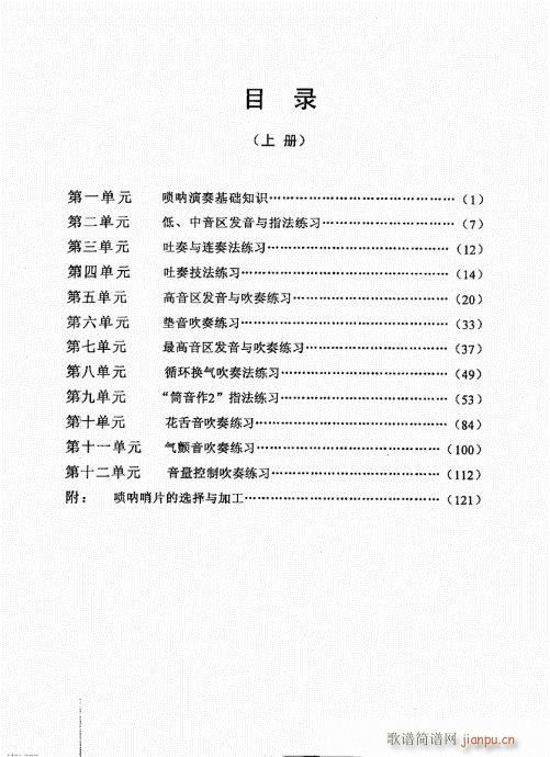 （上册）目录1-20(唢呐谱)1