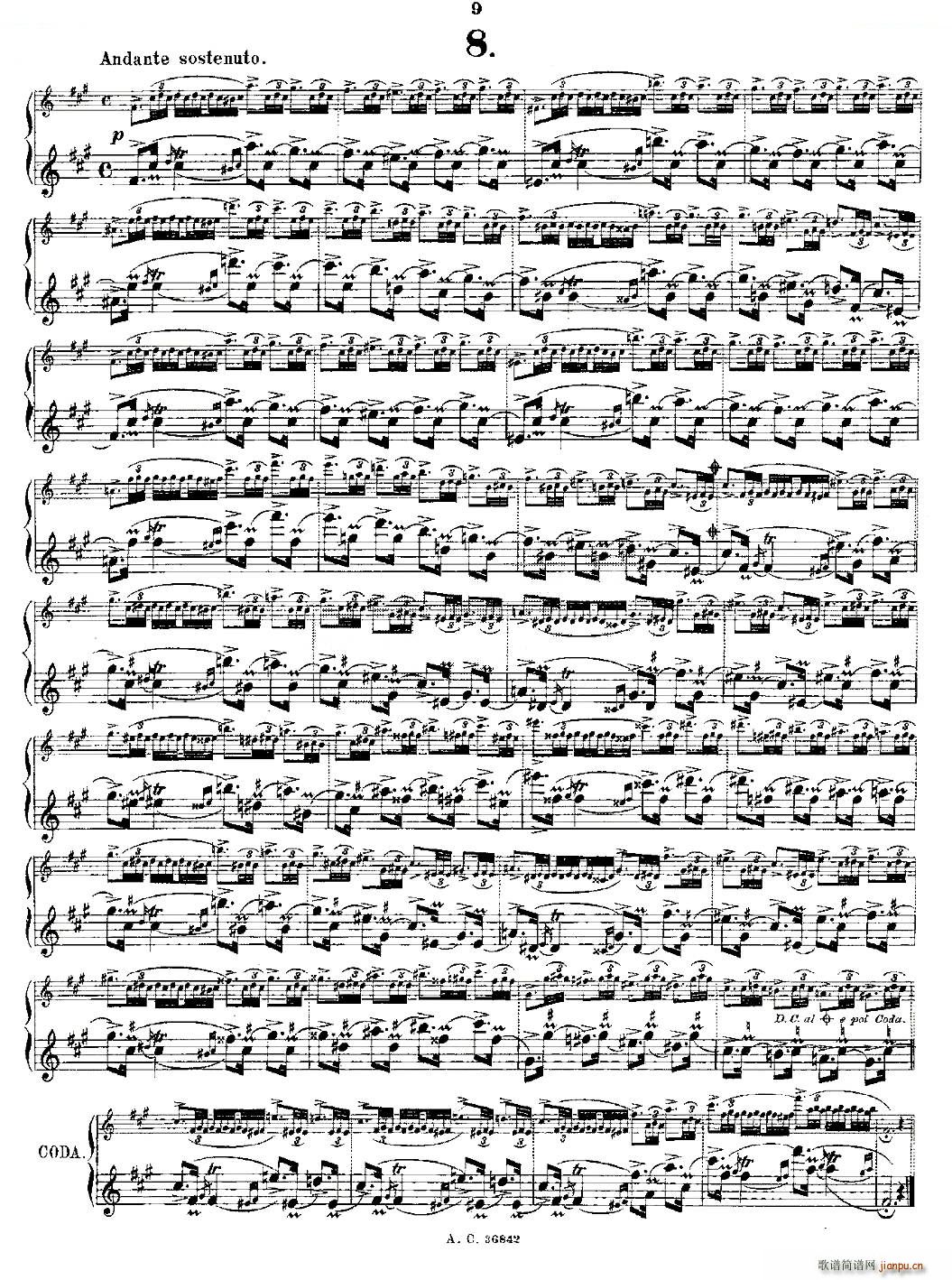 24首长笛练习曲 Op 21 之1 12 铜管(笛箫谱)9