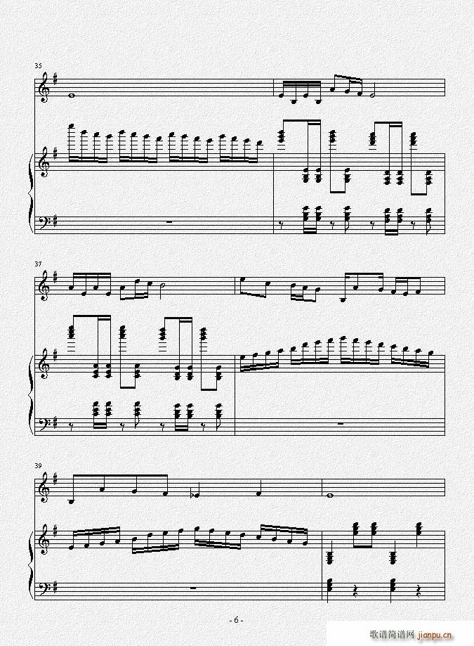 无题 小提琴曲(小提琴谱)6