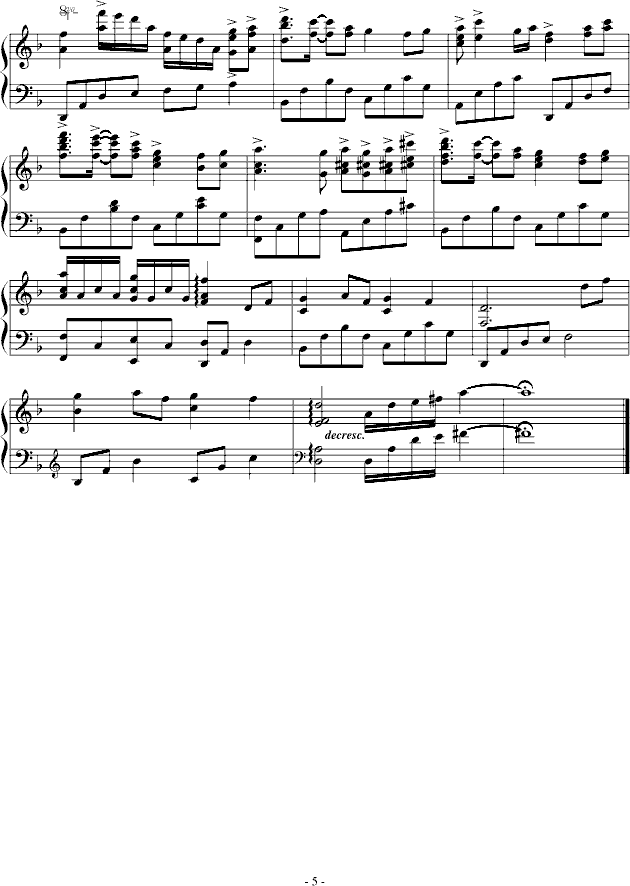 枫林私语·变奏(钢琴谱)5