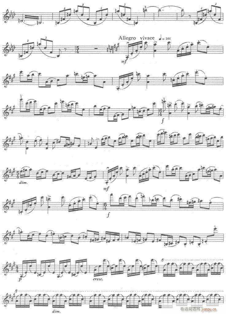 幻想曲1-6-提琴(笛箫谱)5