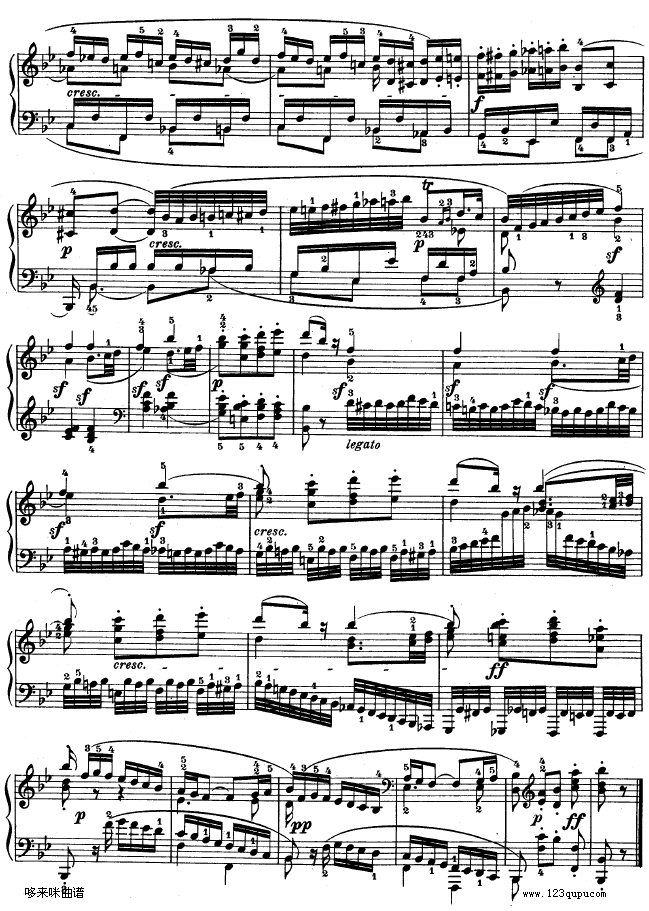 第十一钢琴奏鸣曲-op.22-贝多芬(钢琴谱)23