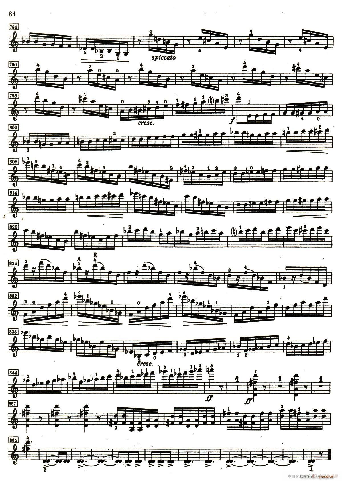 D小调小提琴协奏曲(小提琴谱)23