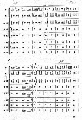 秦川抒懷總譜12(八字歌譜)1