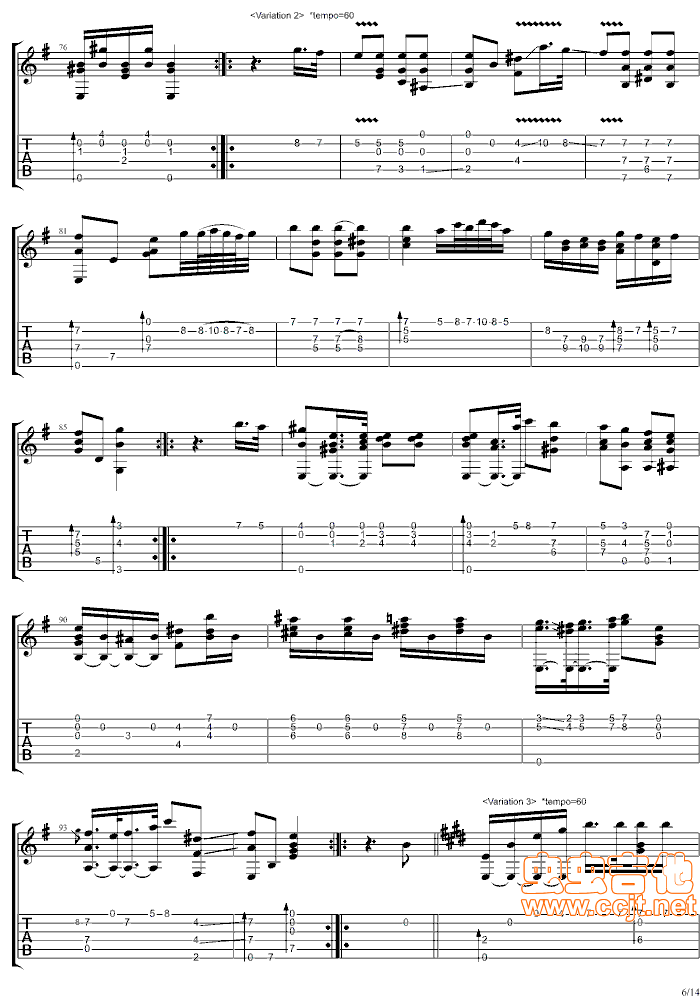魔笛主题变奏曲-完整版(笛箫谱)6