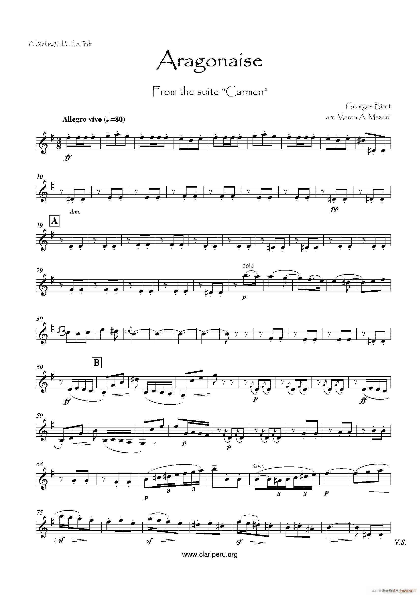卡门 木管四重奏(总谱)5