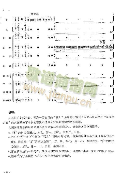 豐收花兒漫高原(總譜)20