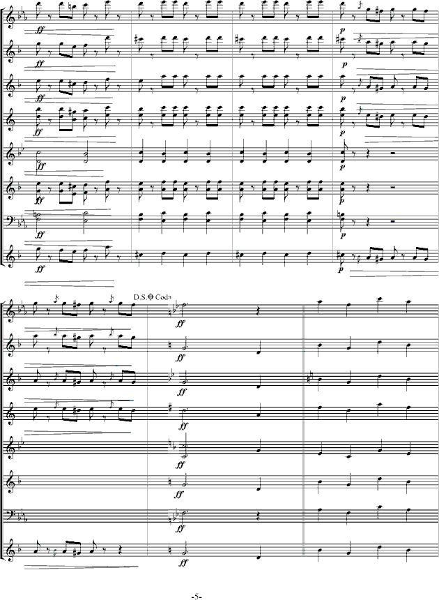 拉德斯基进行曲-总谱(钢琴谱)5