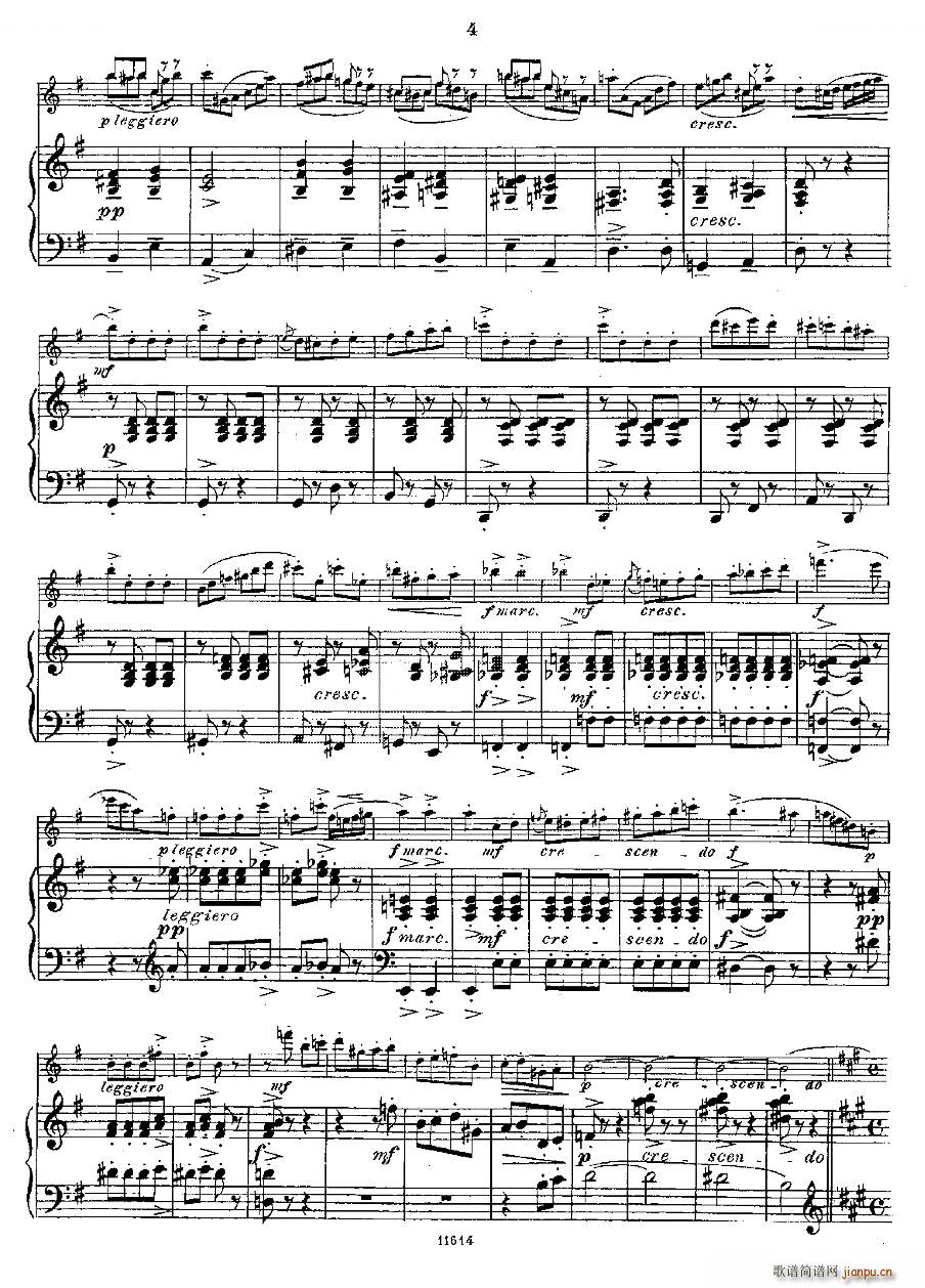 Opern Transcriptionen Op 45 4 长笛 钢琴伴奏 铜管 2