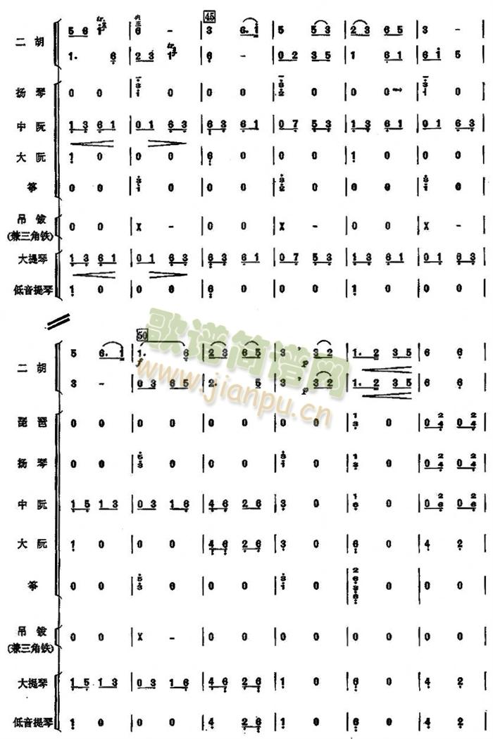 赛马民乐合奏总谱(总谱)8