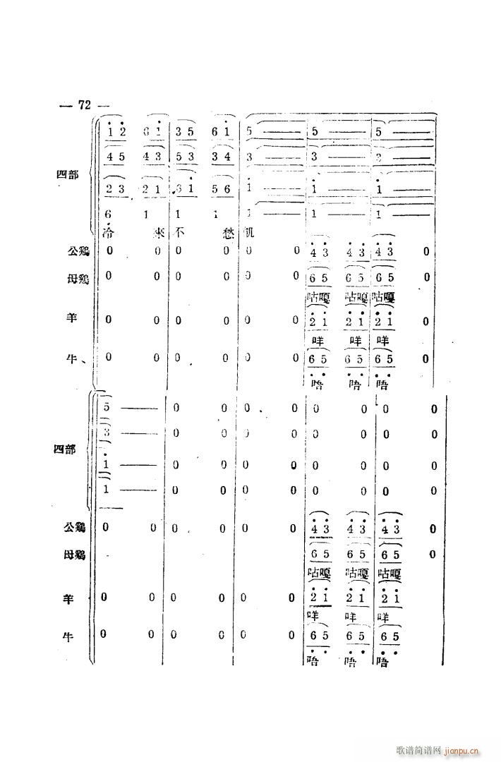 生产大合唱 完整本(九字歌谱)64