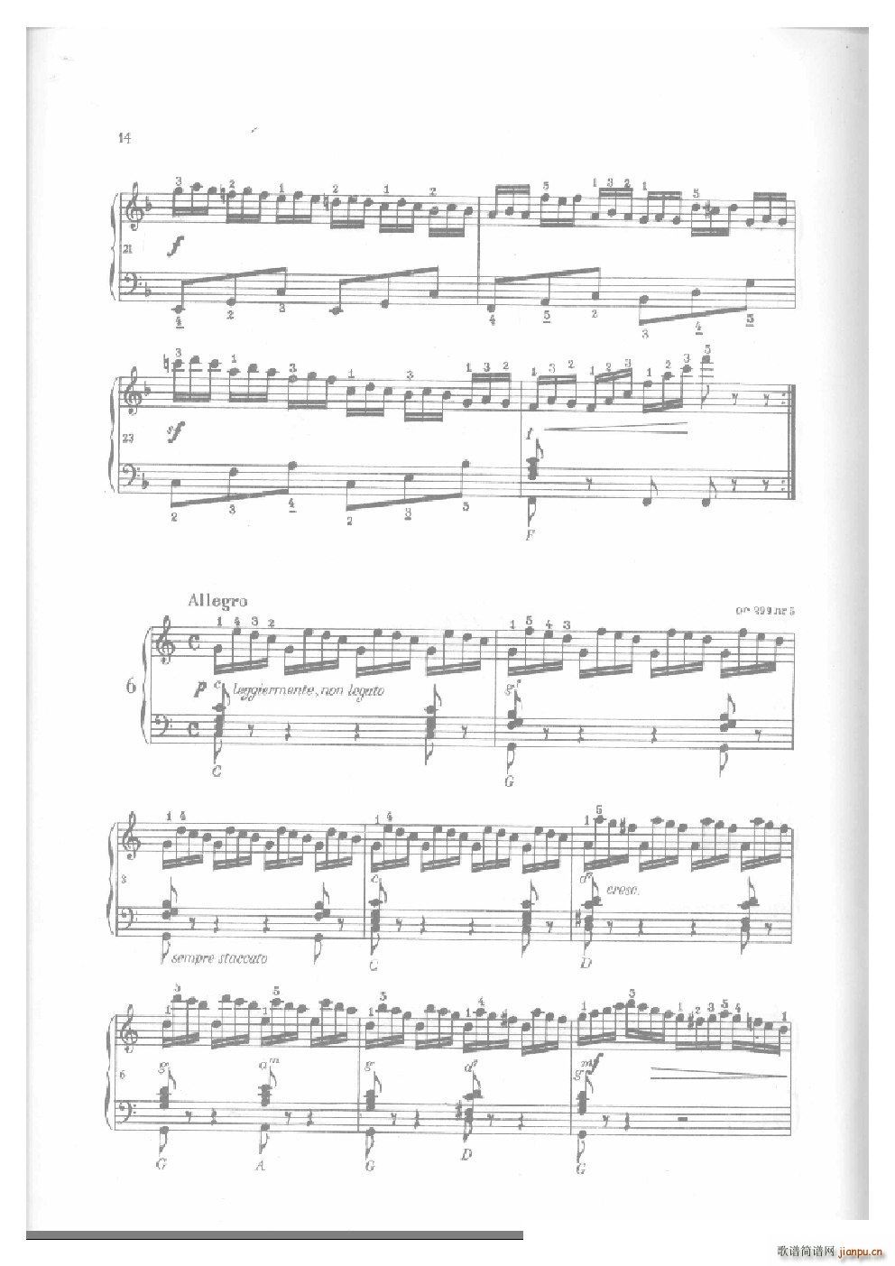 车尔尼手风琴练习曲集 Ⅱ(手风琴谱)13