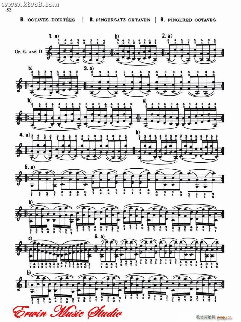 德米特里 康斯坦丁 多尼斯 小提琴技术的演奏艺术1 2(小提琴谱)6