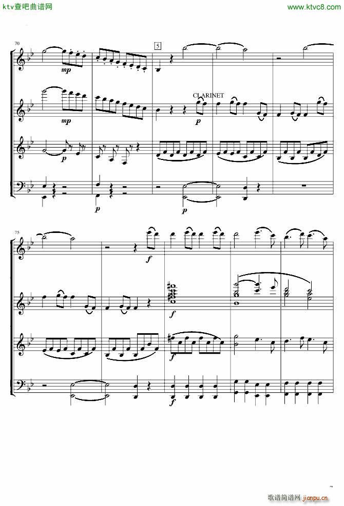 莫扎特g小调第40交响曲第一乐章 电子琴(总谱)7