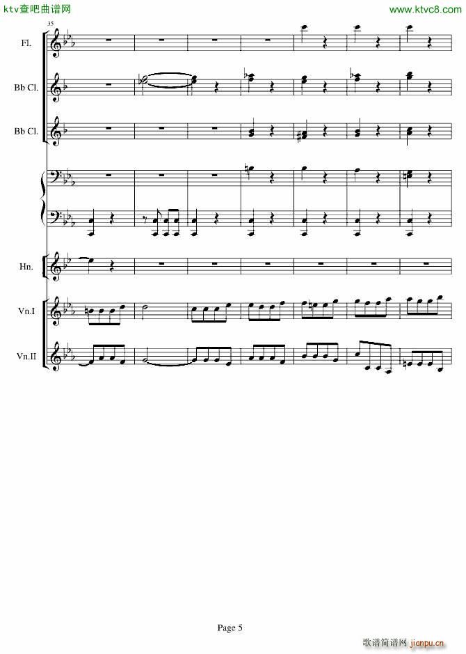 贝多芬的C小调第五命运交响曲(总谱)5