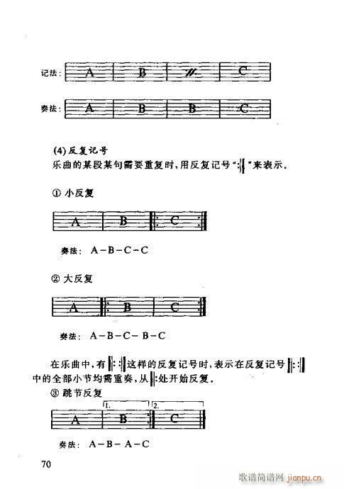 怎样识吉他六线谱60-80(吉他谱)10