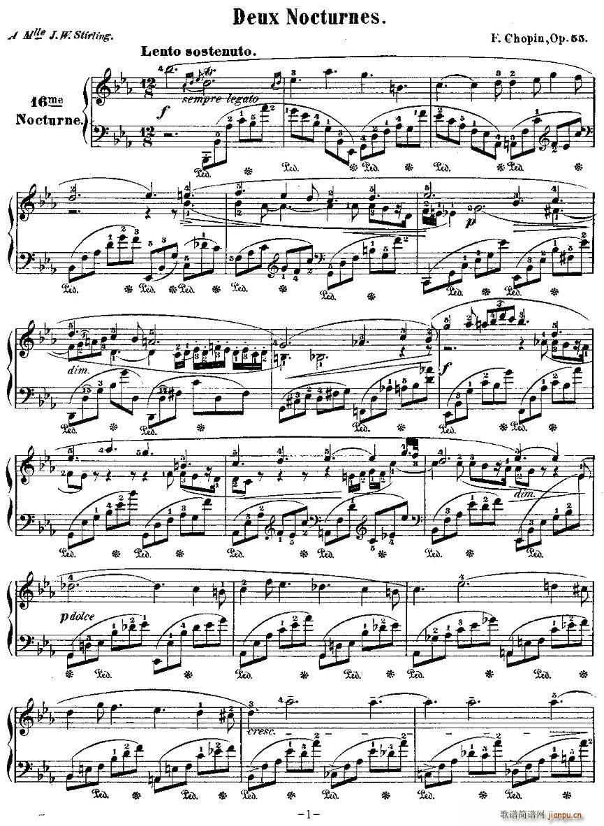 降E大调夜曲Op.55－2(十字及以上)1