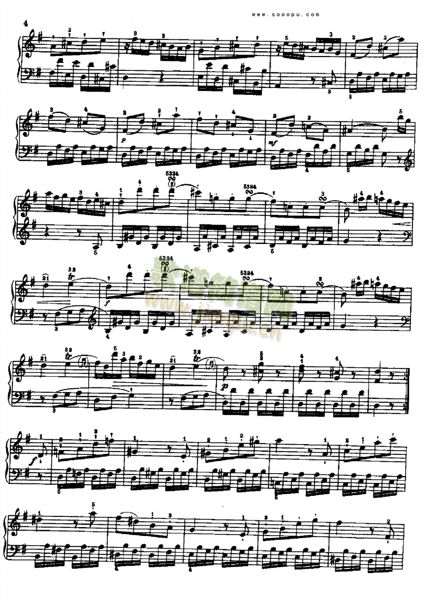 奏鸣曲一1776年出版键盘类钢琴 2