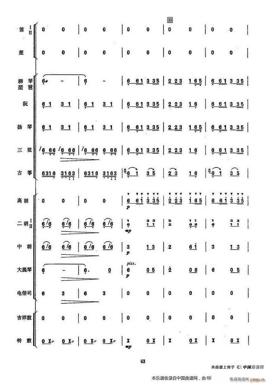洗衣歌 民樂合奏 樂器譜(總譜)6