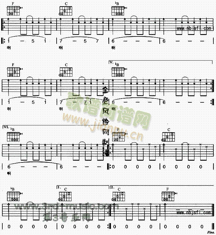 起飞(吉他谱)3