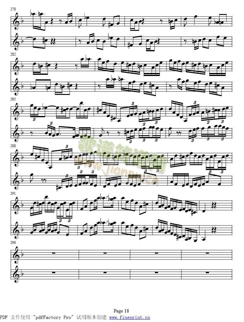 d小调两支小提琴协奏曲15-22 4