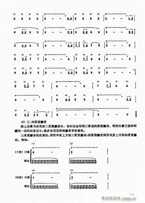竹笛实用教程121-140(笛箫谱)1