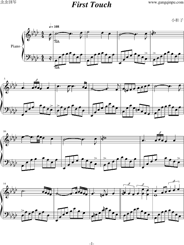 firsttouch(钢琴谱)1