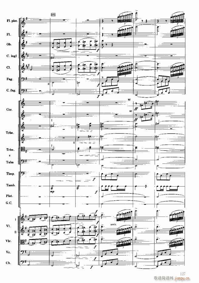 红色娘子军 音乐会组曲 管弦乐(总谱)128