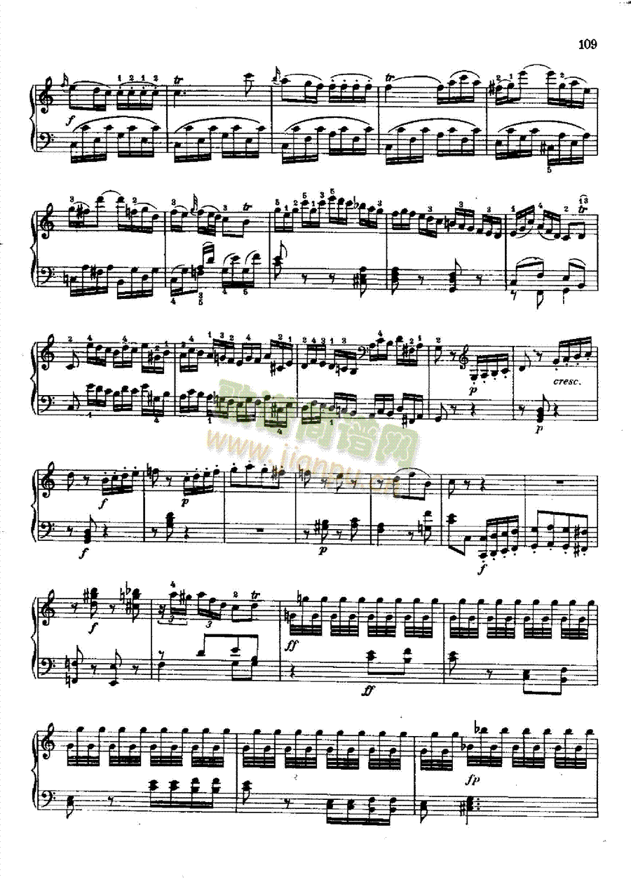 奏鸣曲Nr.309键盘类钢琴(钢琴谱)18