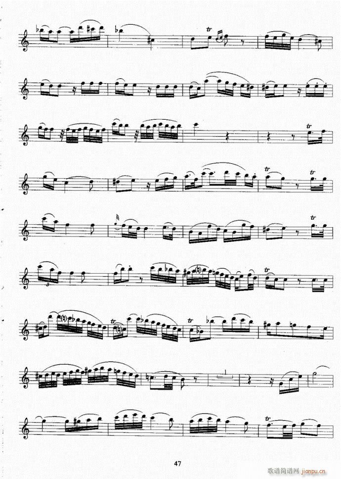 长笛考级教程21-60(笛箫谱)27