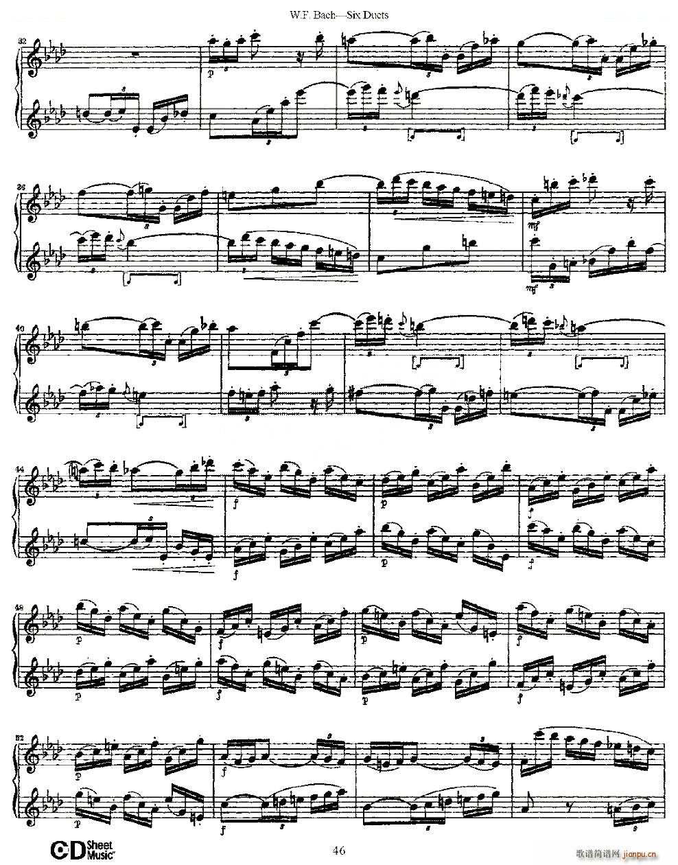 Six Duets 之六 六首二重奏练习曲 铜管(总谱)5
