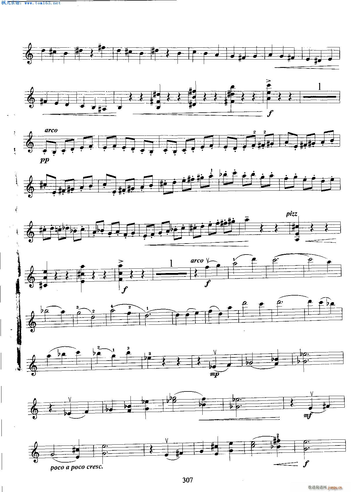 卡巴列夫斯基青年协奏曲第一乐章(小提琴谱)3
