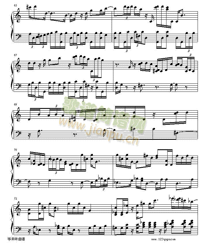 绮想輪旋曲-贝多芬(钢琴谱)9